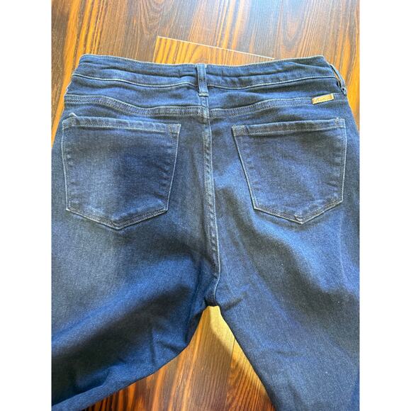 KanCan Split Front Flare Leg Raw Hem Jeans Size 11/29 - Picture 6 of 11